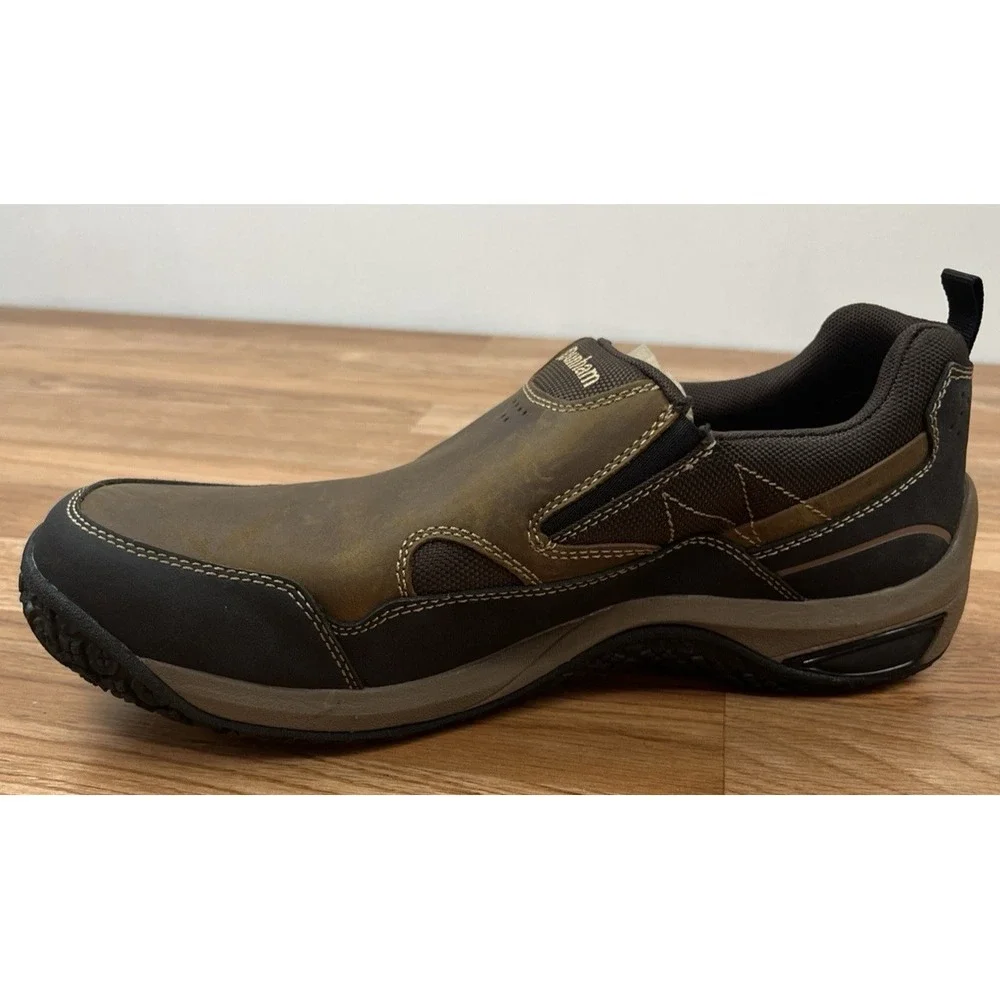 Dunham Cloud Plus Slip on Waterproof Hiking Shoes Brown Men's 10.5 EE NEW
